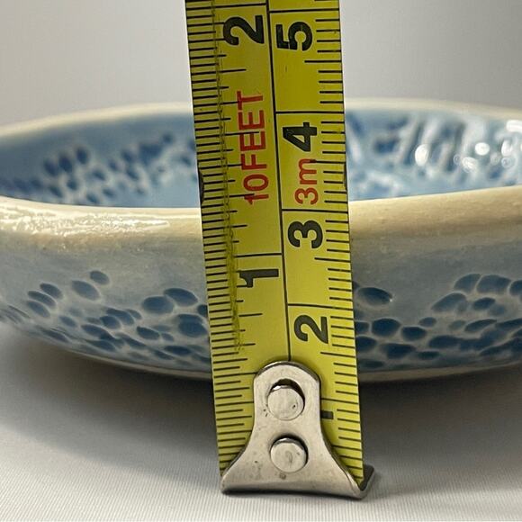 Signed Tree ofโ Hearts Art Pottery Handmade Artisan Trinket Dish by Janecka EUC - Picture 6 of 6